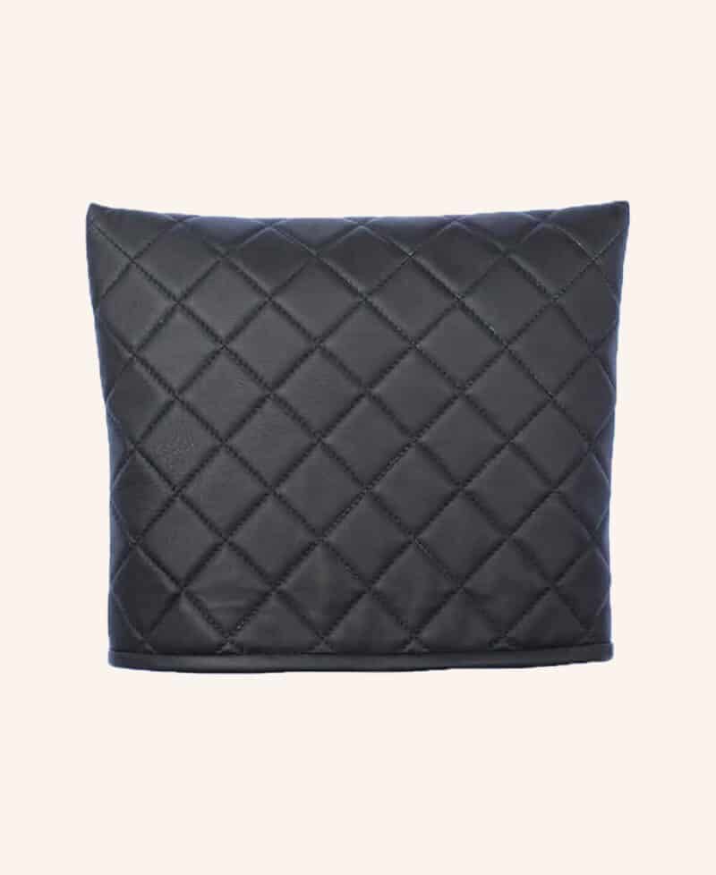 TEVARMER QUILTET Black - Quiltet Tevarmer i skind - Couture de Luxe