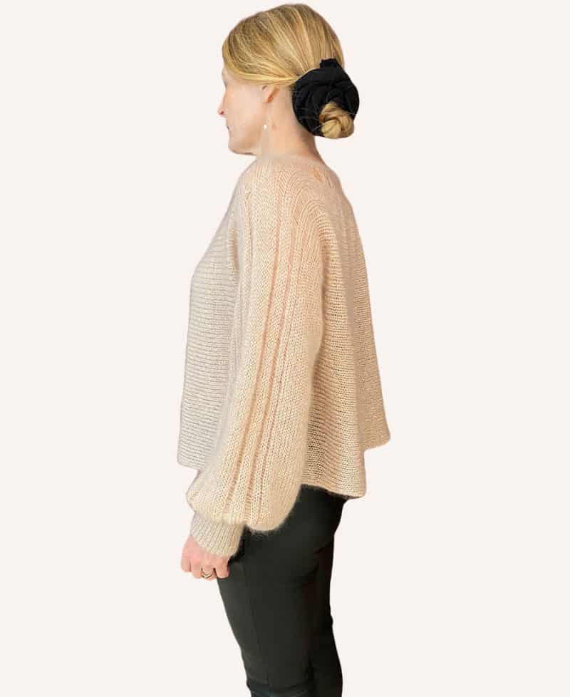 INGRID Bluse - Feminin strik bluse. - Couture de Luxe
