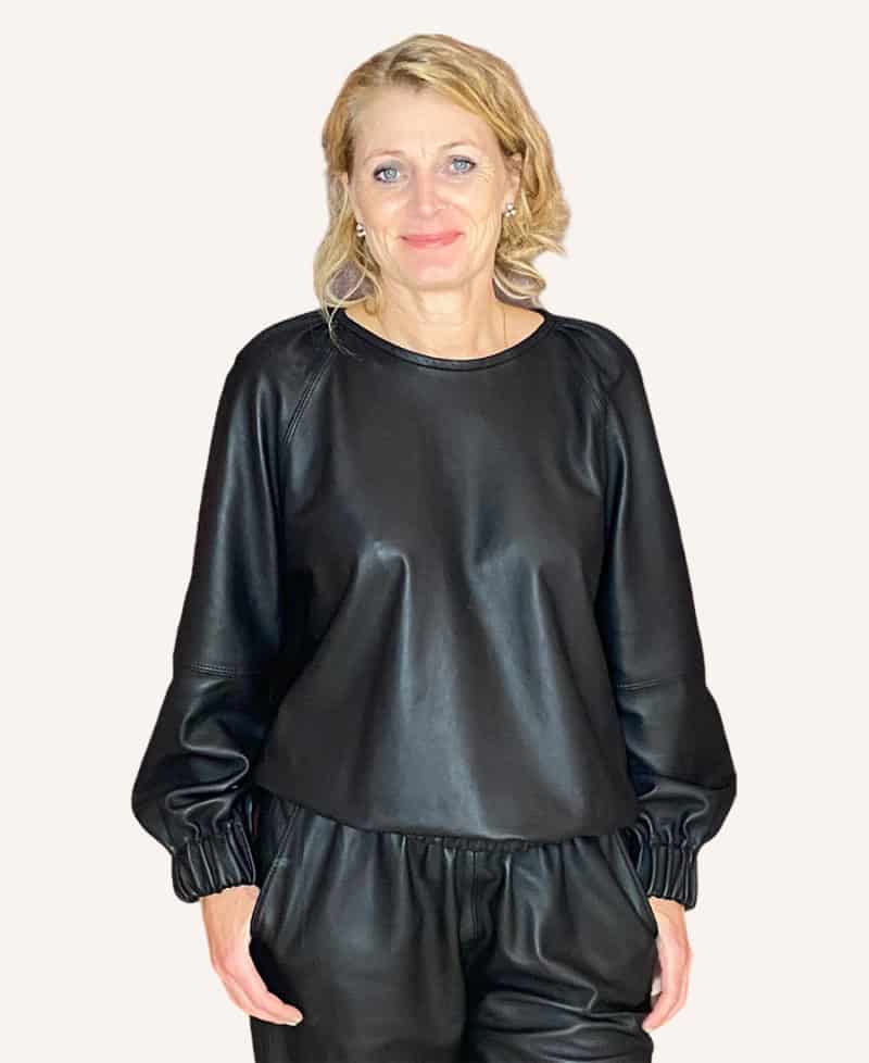 SERENA Sweatshirt - Sweatshirt i skind - Couture de Luxe