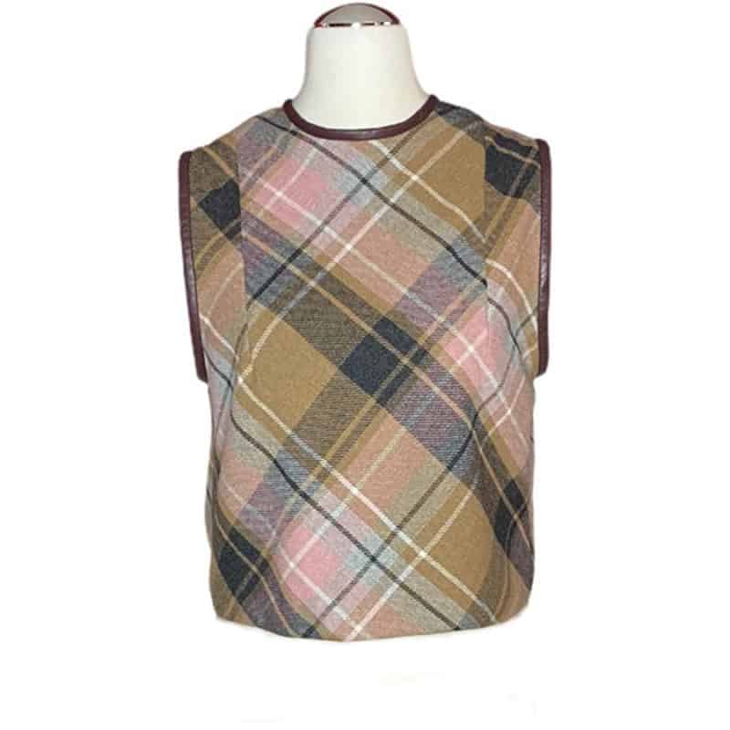 BRIGITTE Tweed - Ternet tweed vest med skind - Couture de Luxe