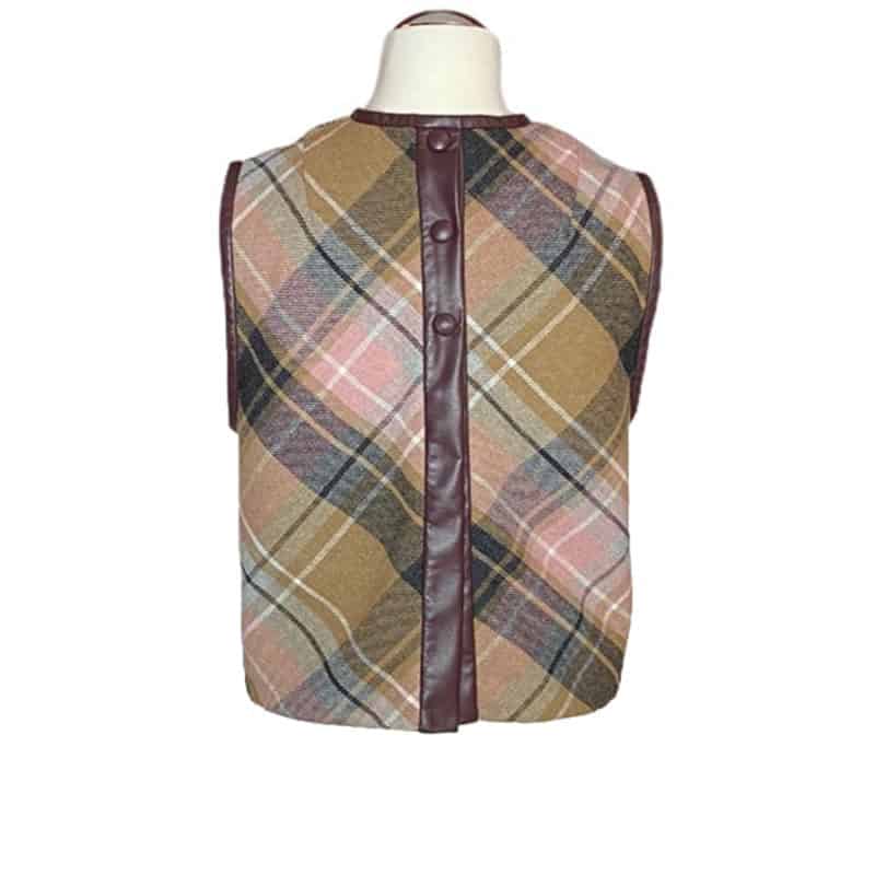 BRIGITTE Tweed - Ternet tweed vest med skind - Couture de Luxe