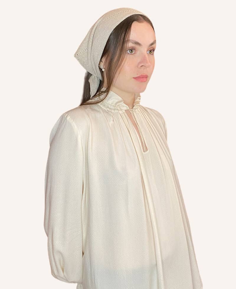 ODA Camel - Strikket cashmere bandana - Couture de Luxe
