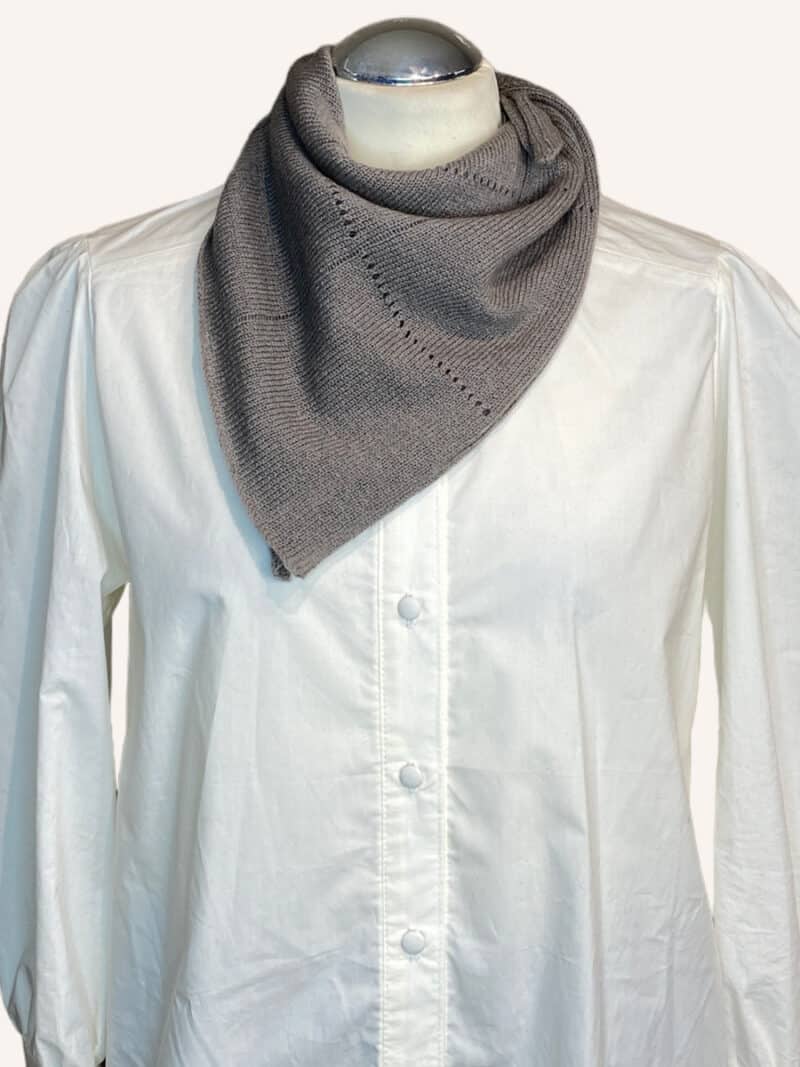 ODA DARK SAND - Strikket cashmere bandana - Couture de Luxe