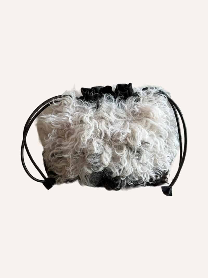 DARLING POSETASKE Pels - Pose taske i sheep fur og skind - Couture de Luxe