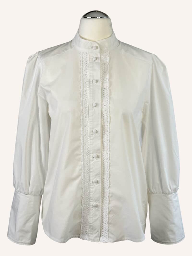 FRYD Skjorte m. blonde - Klassisk skjorte med blondebånd - Couture de Luxe