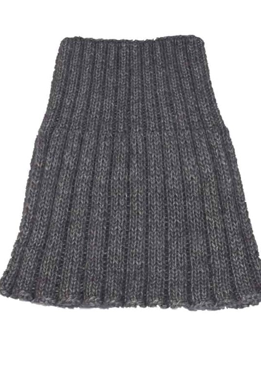 strikket uld halsedisse grå